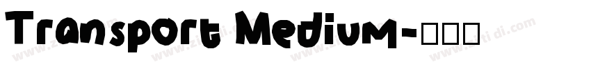 Transport Medium字体转换 Transport Medium字体转换